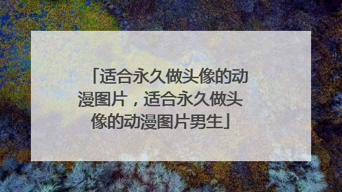 适合永久做头像的动漫图片，适合永久做头像的动漫图片男生