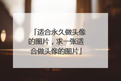 适合永久做头像的图片，求一张适合做头像的图片