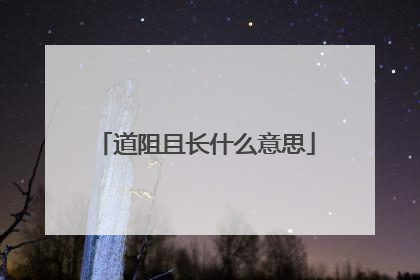道阻且长什么意思