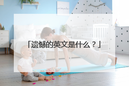 遗憾的英文是什么?