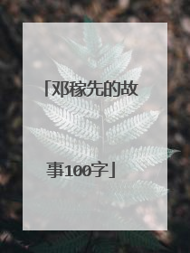 邓稼先的故事100字