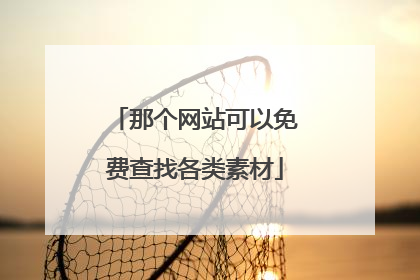 那个网站可以免费查找各类素材