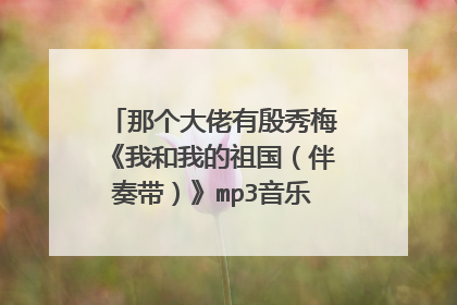 那个大佬有殷秀梅《我和我的祖国（伴奏带）》mp3音乐百度网盘资源