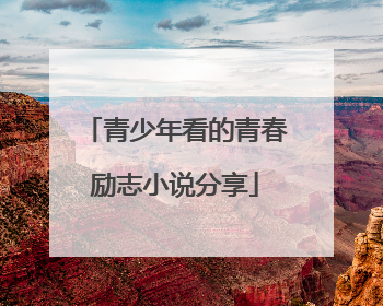 青少年看的青春励志小说分享