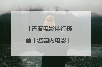 青春电影排行榜前十名国内电影