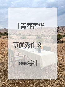 青春著华章优秀作文800字