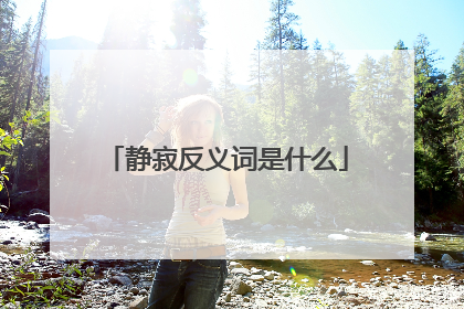 静寂反义词是什么