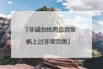 非诚勿扰男嘉宾张帆上过非常完美