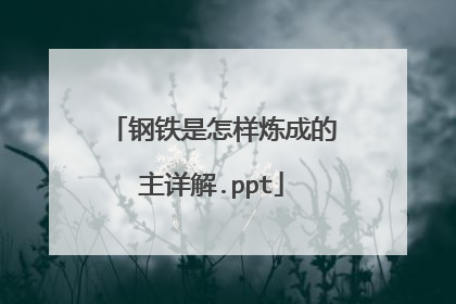 钢铁是怎样炼成的主详解.ppt