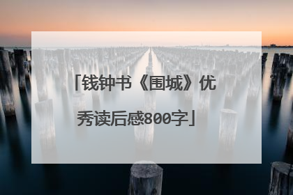 钱钟书《围城》优秀读后感800字