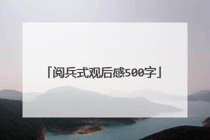 阅兵式观后感500字