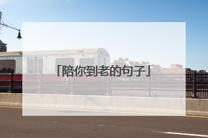 陪你到老的句子