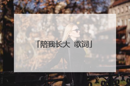 陪我长大 歌词