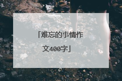 难忘的事情作文400字