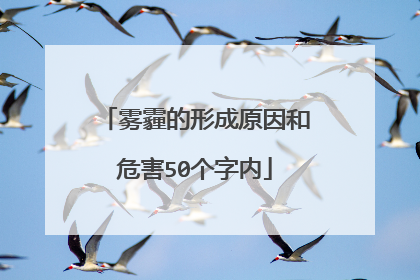 雾霾的形成原因和危害50个字内