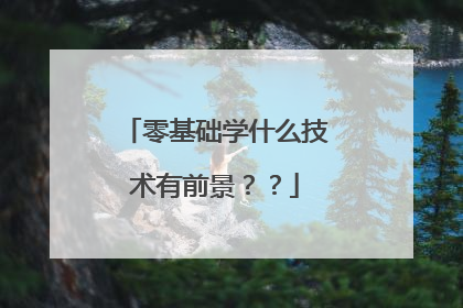 零基础学什么技术有前景？？