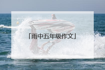 雨中五年级作文