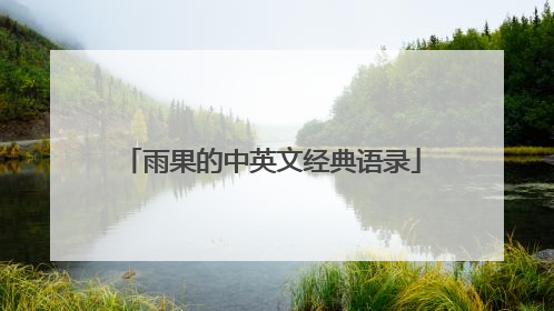雨果的中英文经典语录