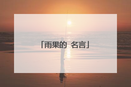 雨果的 名言