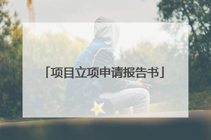 项目立项申请报告书