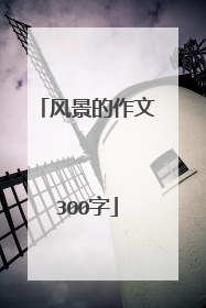 风景的作文300字