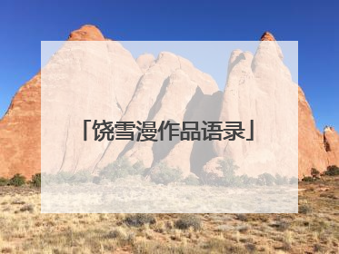 饶雪漫作品语录