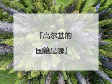 高尔基的国籍是哪