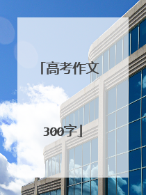 高考作文300字