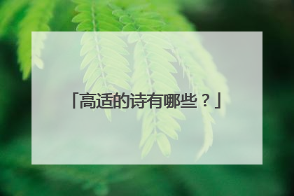 高适的诗有哪些？