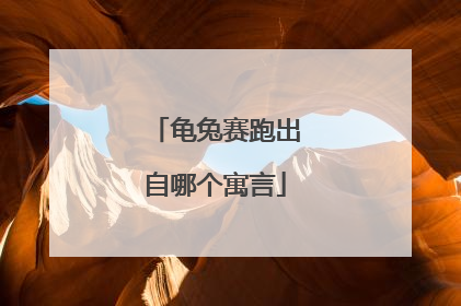 龟兔赛跑出自哪个寓言