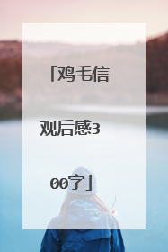 鸡毛信观后感300字