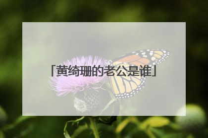 黄绮珊的老公是谁