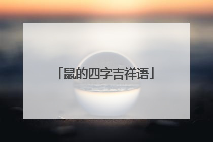 鼠的四字吉祥语