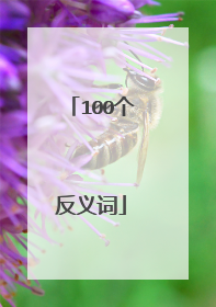 100个反义词