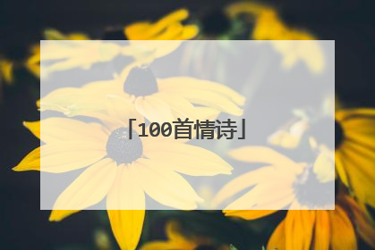 100首情诗