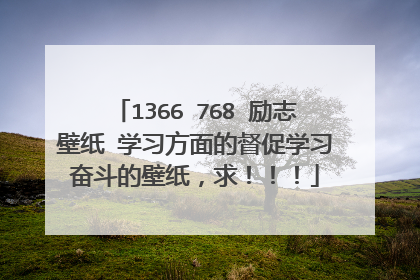 1366 768 励志壁纸 学习方面的督促学习奋斗的壁纸，求！！！