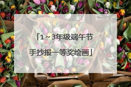 1~3年级端午节手抄报一等奖绘画