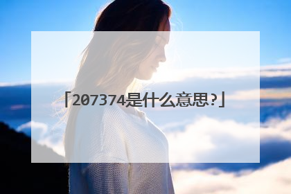 207374是什么意思?