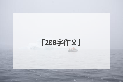 200字作文
