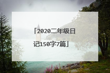2020二年级日记150字7篇