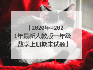 2020年-2021年最新人教版一年级数学上册期末试题