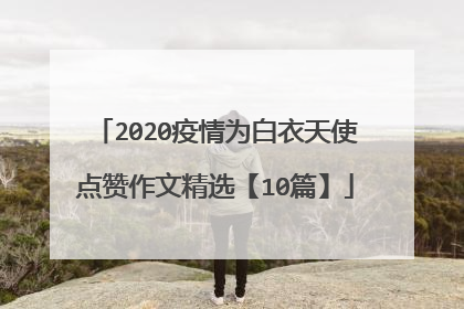 2020疫情为白衣天使点赞作文精选【10篇】