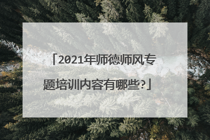 2021年师德师风专题培训内容有哪些?