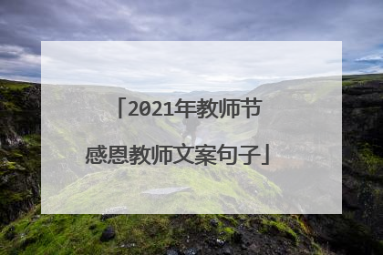 2021年教师节感恩教师文案句子