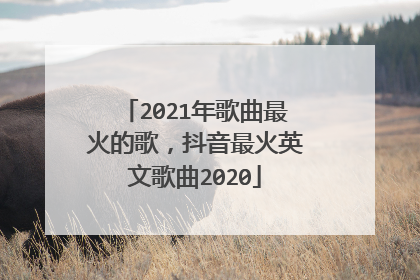 2021年歌曲最火的歌，抖音最火英文歌曲2020