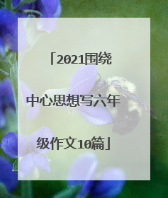 2021围绕中心思想写六年级作文10篇