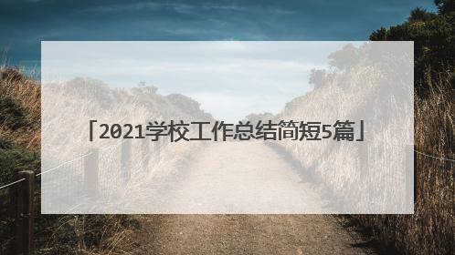 2021学校工作总结简短5篇