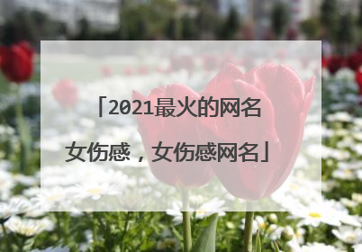 2021最火的网名女伤感,女伤感网名