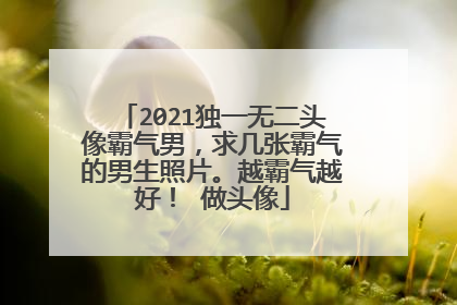 2021独一无二头像霸气男，求几张霸气的男生照片。越霸气越好！ 做头像