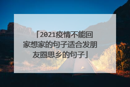 2021疫情不能回家想家的句子适合发朋友圈思乡的句子